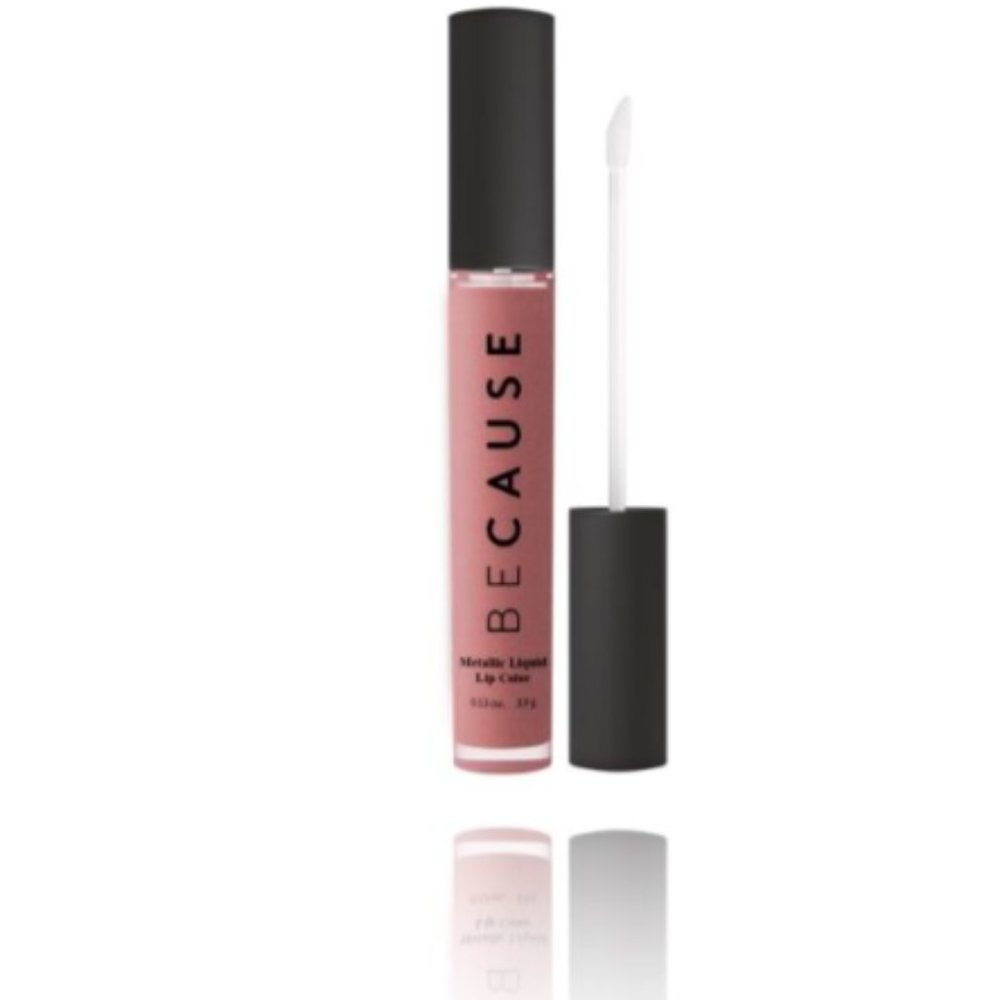 Because Cosmetics Metallic Liquid Lip - Match Set Mauve